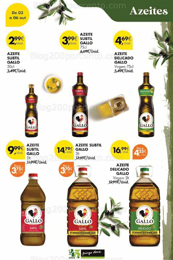 Antevisão Folheto PINGO DOCE Promoções Fim de Semana - 3 a 6 outubro