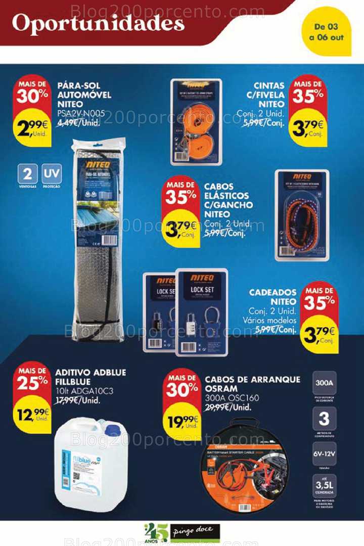 Antevisão Folheto PINGO DOCE Bazar Promoções Fim de Semana - 3 a 6 outubro