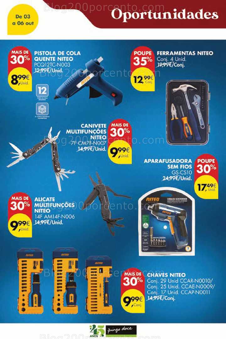 Antevisão Folheto PINGO DOCE Bazar Promoções Fim de Semana - 3 a 6 outubro