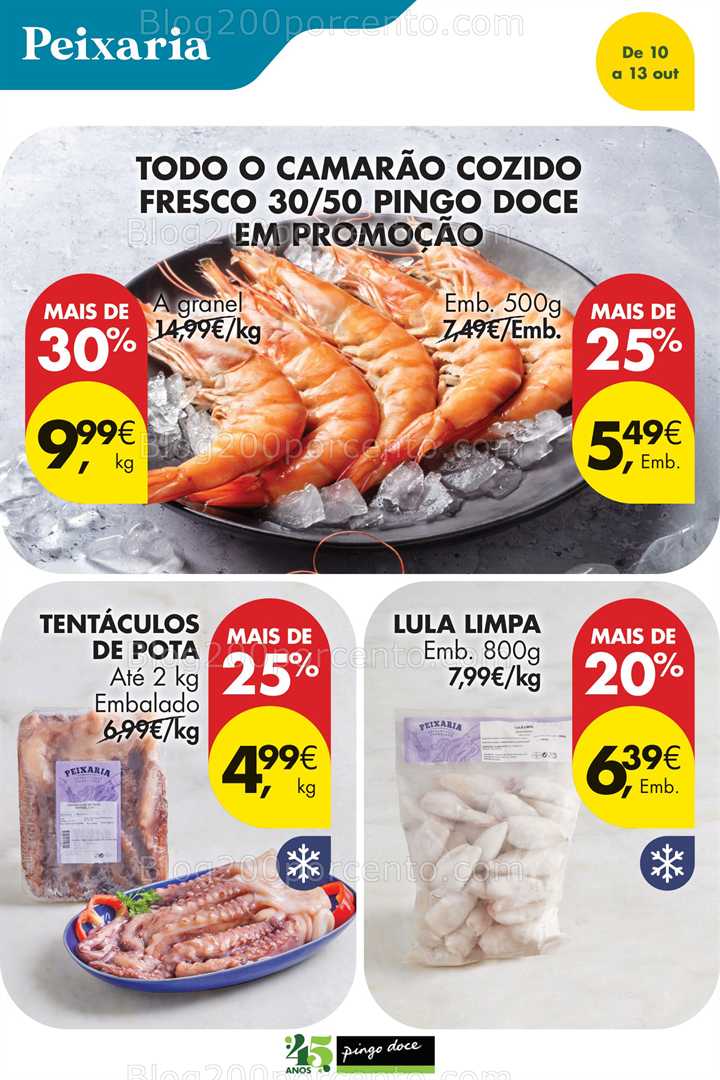 Antevisão Folheto PINGO DOCE Promoções Fim de Semana - 10 a 13 outubro