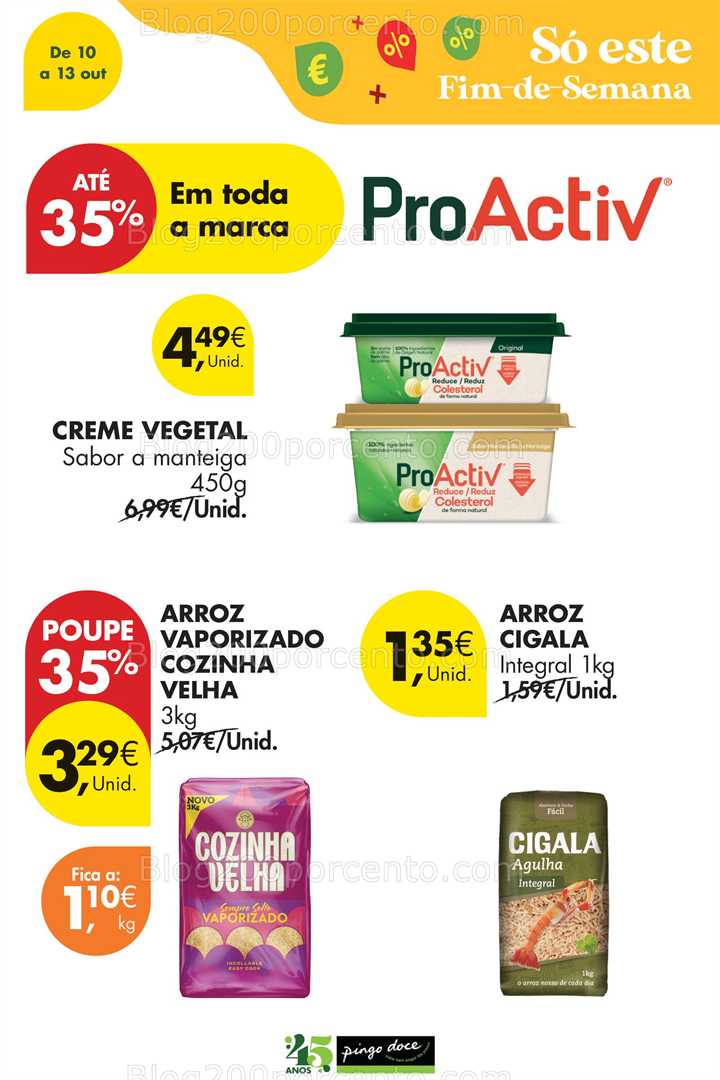Antevisão Folheto PINGO DOCE Promoções Fim de Semana - 10 a 13 outubro