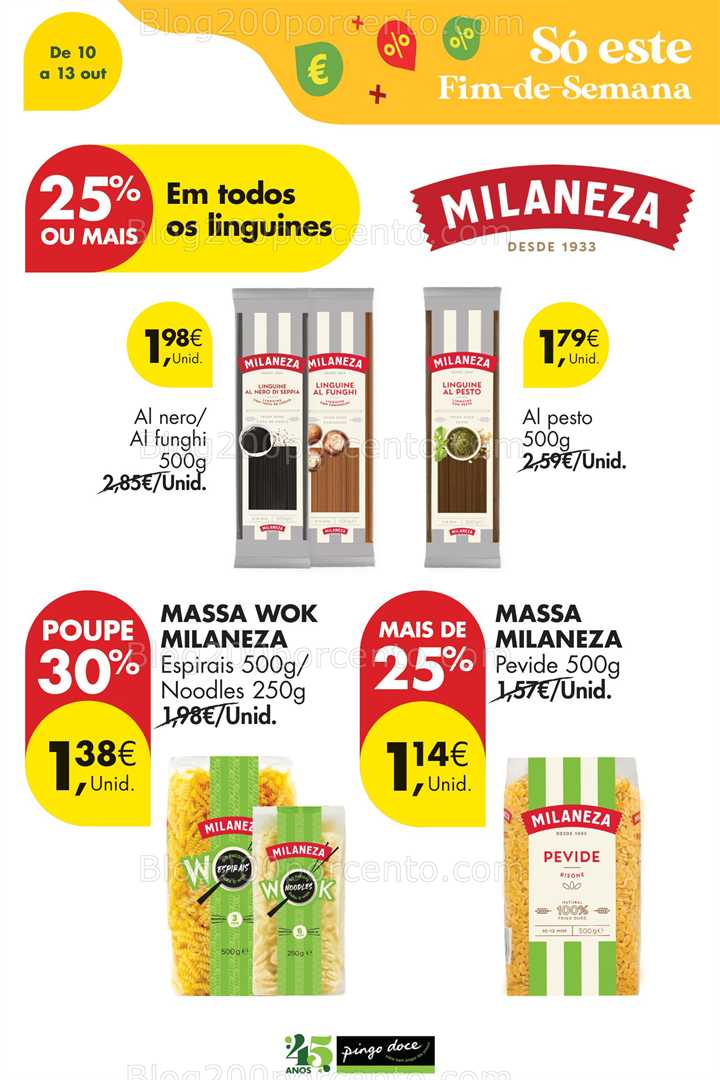 Antevisão Folheto PINGO DOCE Promoções Fim de Semana - 10 a 13 outubro