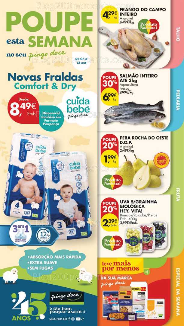 Antevisão Folheto PINGO DOCE Lojas Grandes Promoções de 7 a 13 outubro