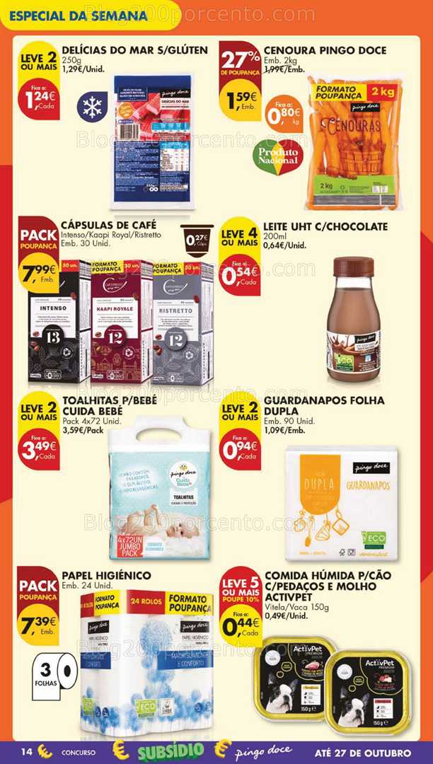 Antevisão Folheto PINGO DOCE Lojas Grandes Promoções de 7 a 13 outubro
