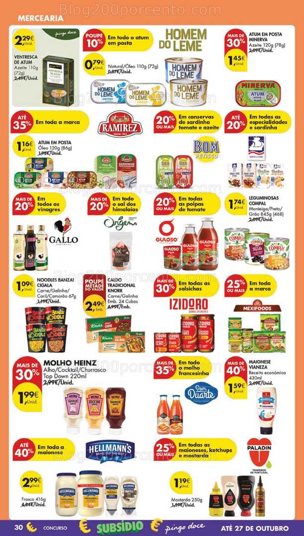 Antevisão Folheto PINGO DOCE Lojas Grandes Promoções de 7 a 13 outubro