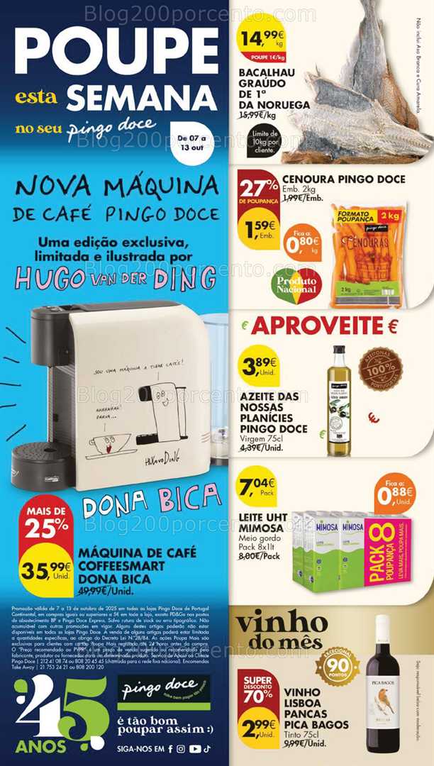 Antevisão Folheto PINGO DOCE Lojas Grandes Promoções de 7 a 13 outubro