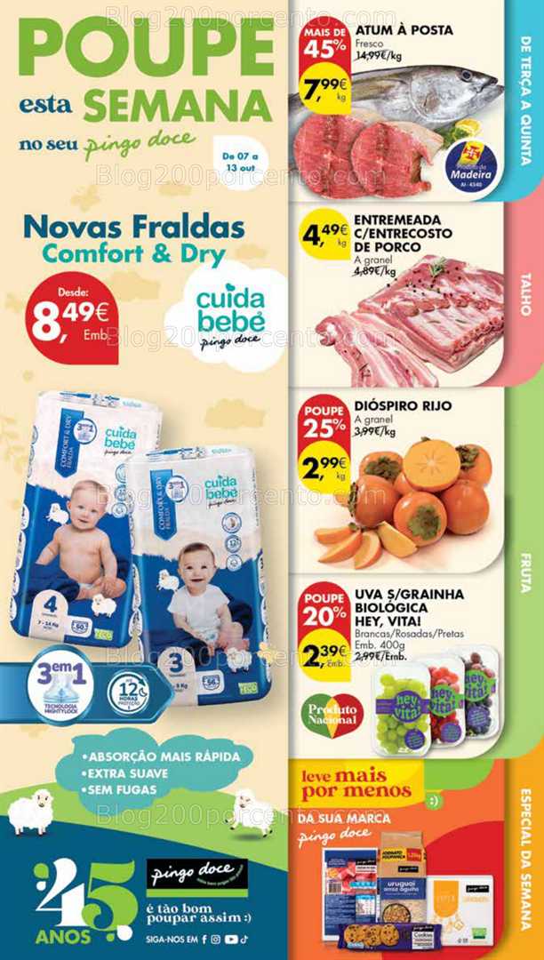 Antevisão Folheto PINGO DOCE Lojas Madeira Promoções de 7 a 13 outubro