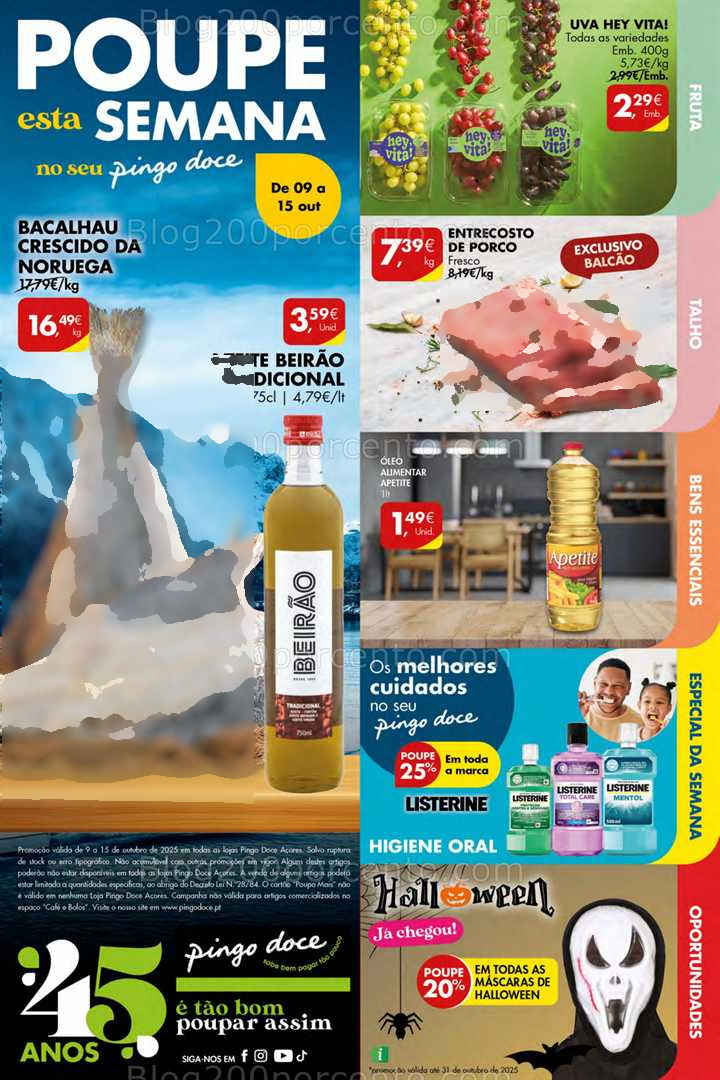 Antevisão Folheto PINGO DOCE Açores Promoções de 9 a 15 outubro