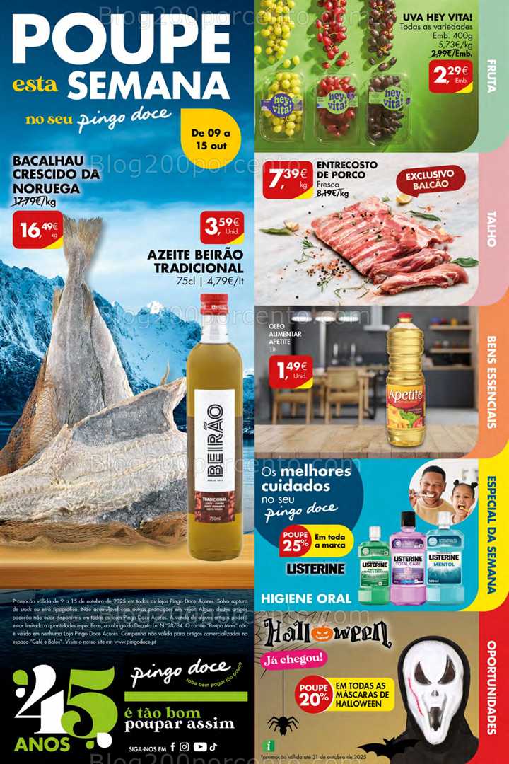 Antevisão Folheto PINGO DOCE Açores Promoções de 9 a 15 outubro