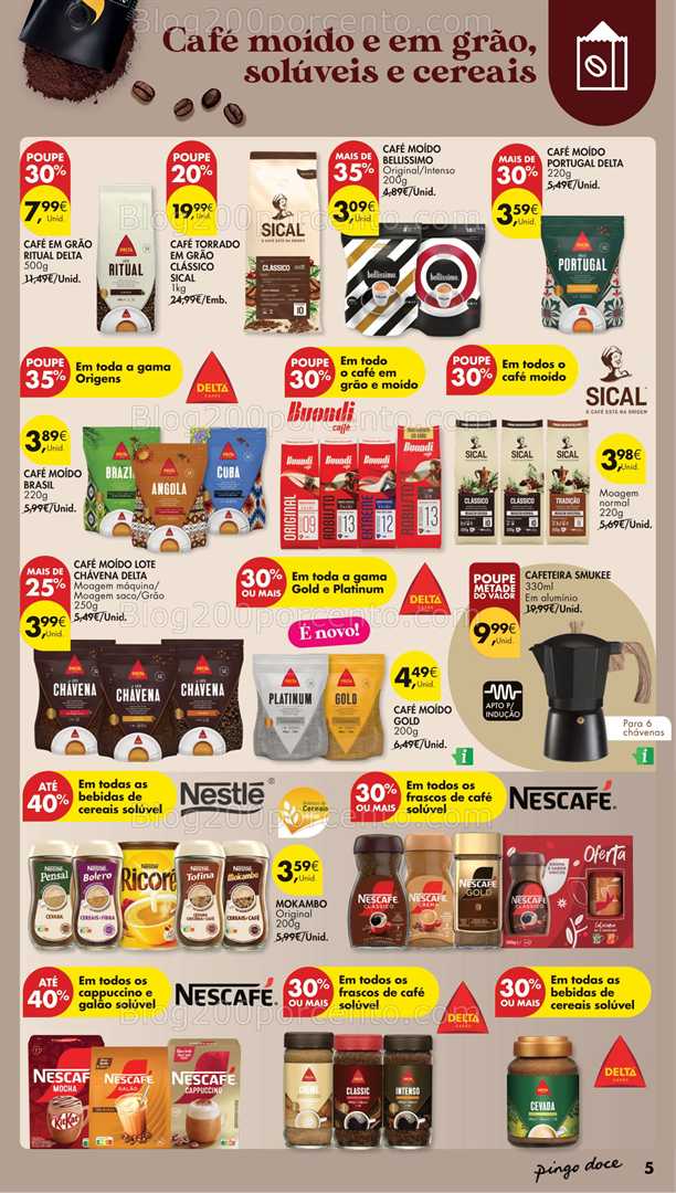 Antevisão Folheto PINGO DOCE Especial Bebidas Quentes Promoções de 14 a 27 outubro