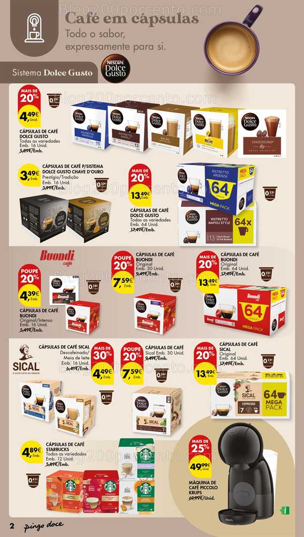 Antevisão Folheto PINGO DOCE Açores Bebidas Quentes Promoções de 16 a 29 outubro