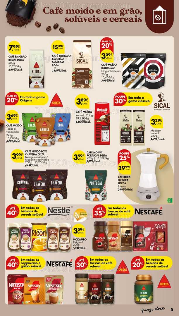 Antevisão Folheto PINGO DOCE Açores Bebidas Quentes Promoções de 16 a 29 outubro