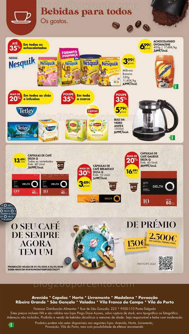 Antevisão Folheto PINGO DOCE Açores Bebidas Quentes Promoções de 16 a 29 outubro