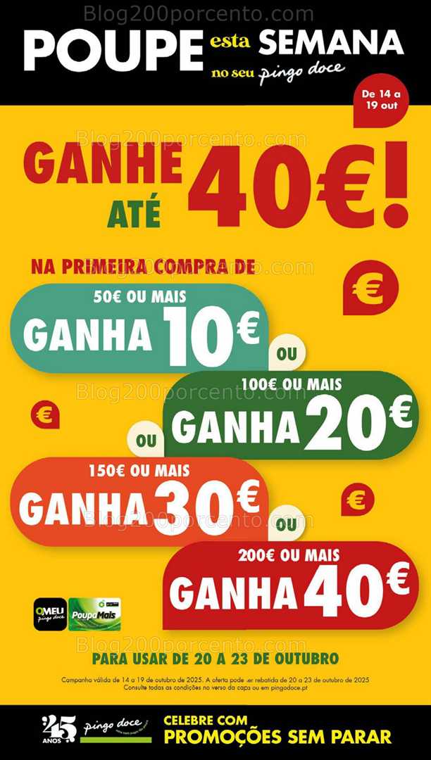 Antevisão Folheto PINGO DOCE Lojas Grandes Promoções de 14 a 20 outubro