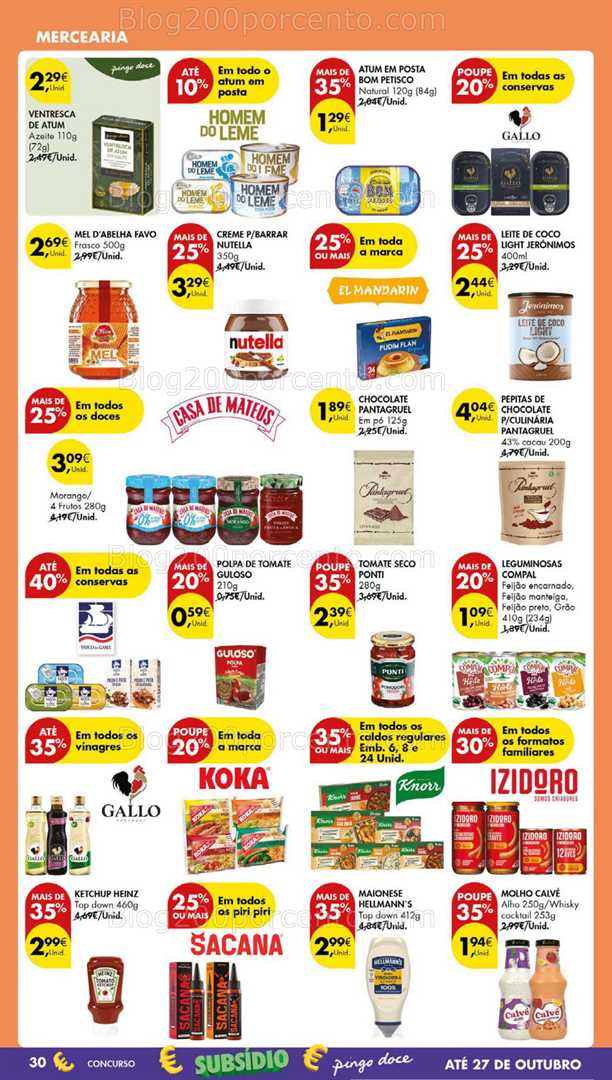 Antevisão Folheto PINGO DOCE Lojas Grandes Promoções de 14 a 20 outubro
