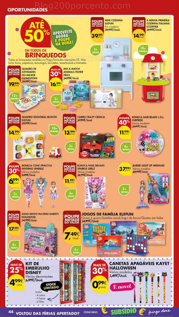 Antevisão Folheto PINGO DOCE Bazar Grandes Promoções de 14 a 20 outubro