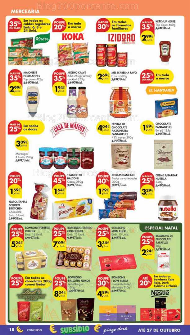 Antevisão Folheto PINGO DOCE Madeira Promoções de 14 a 20 outubro