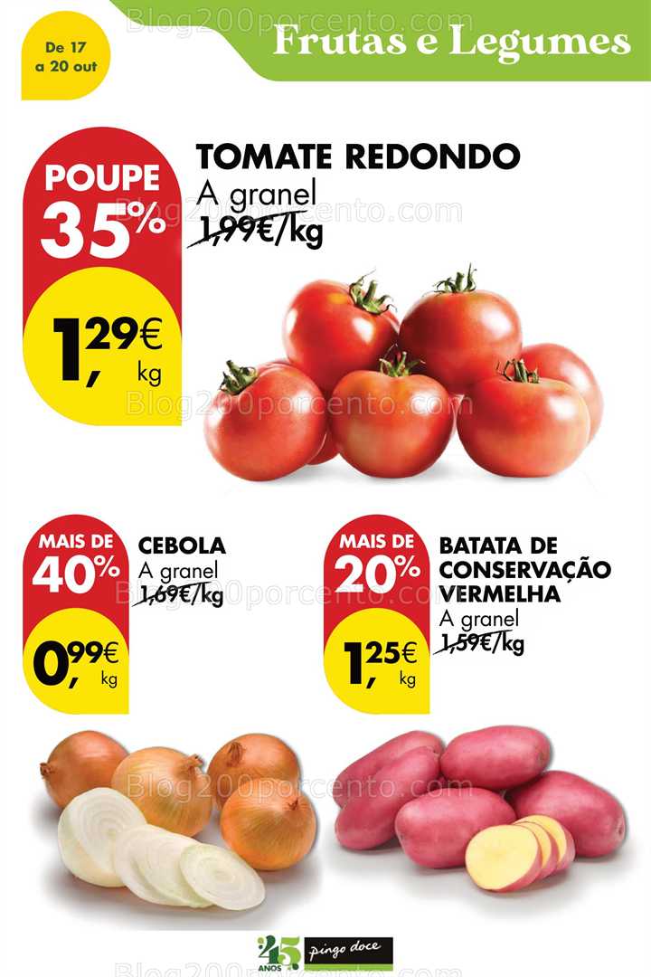 Antevisão Folheto PINGO DOCE Promoções Fim de Semana - 17 a 20 outubro