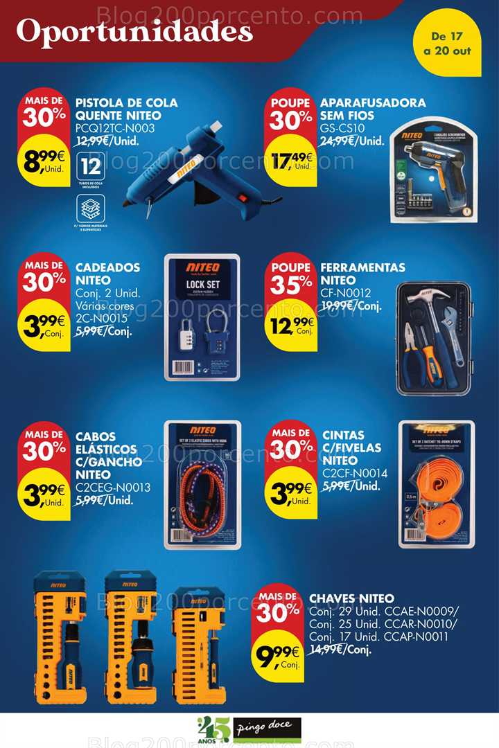Antevisão Folheto PINGO DOCE Bazar Promoções Fim de Semana - 17 a 20 outubro