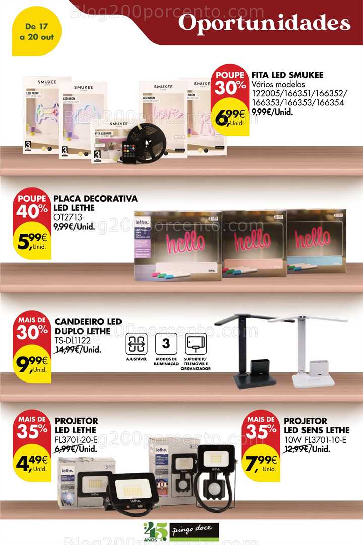 Antevisão Folheto PINGO DOCE Bazar Promoções Fim de Semana - 17 a 20 outubro