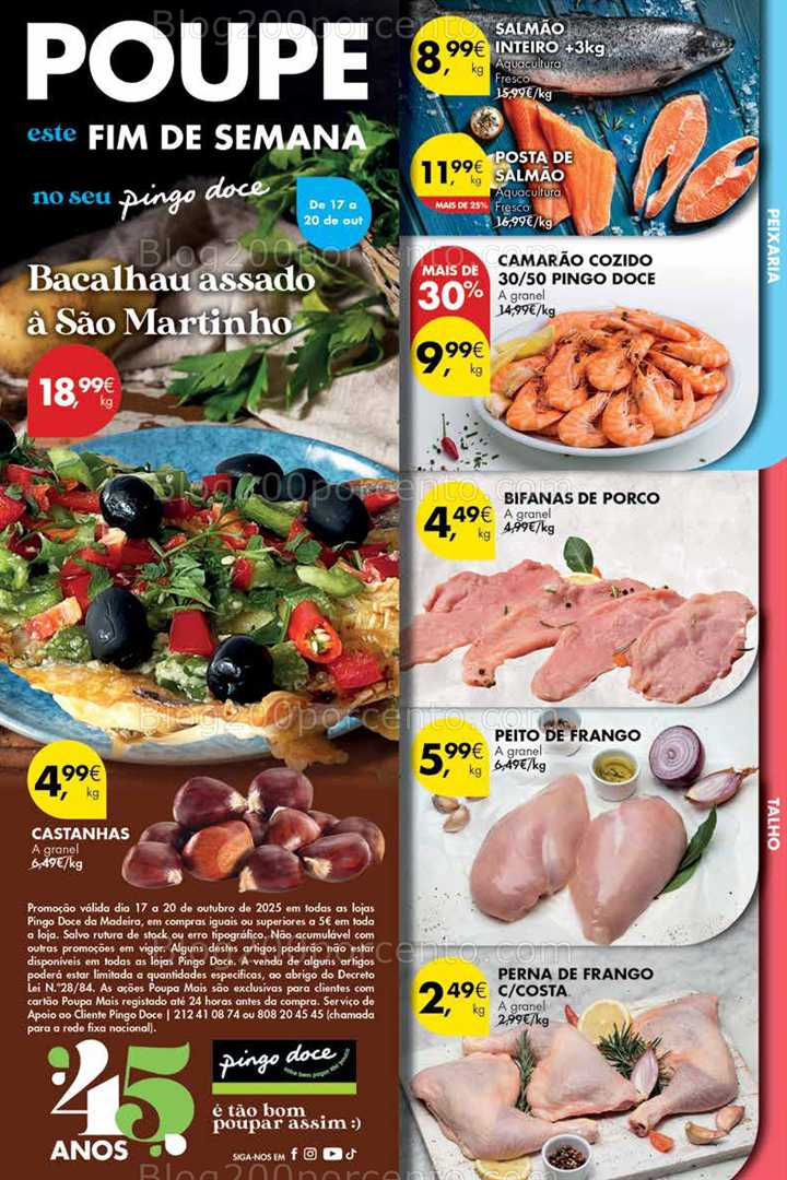 Antevisão Folheto PINGO DOCE Madeira Promoções Fim de Semana - 17 a 20 outubro