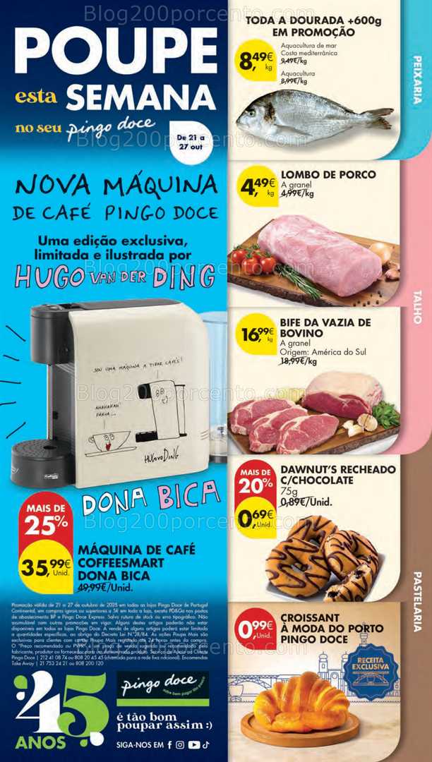Antevisão Folheto PINGO DOCE Promoções de 21 a 27 outubro - Edição Digital
