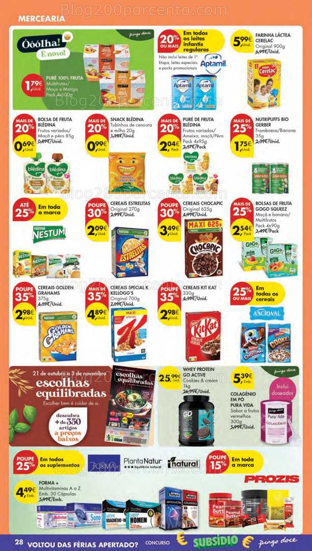 Antevisão Folheto PINGO DOCE Promoções de 21 a 27 outubro - Edição Digital