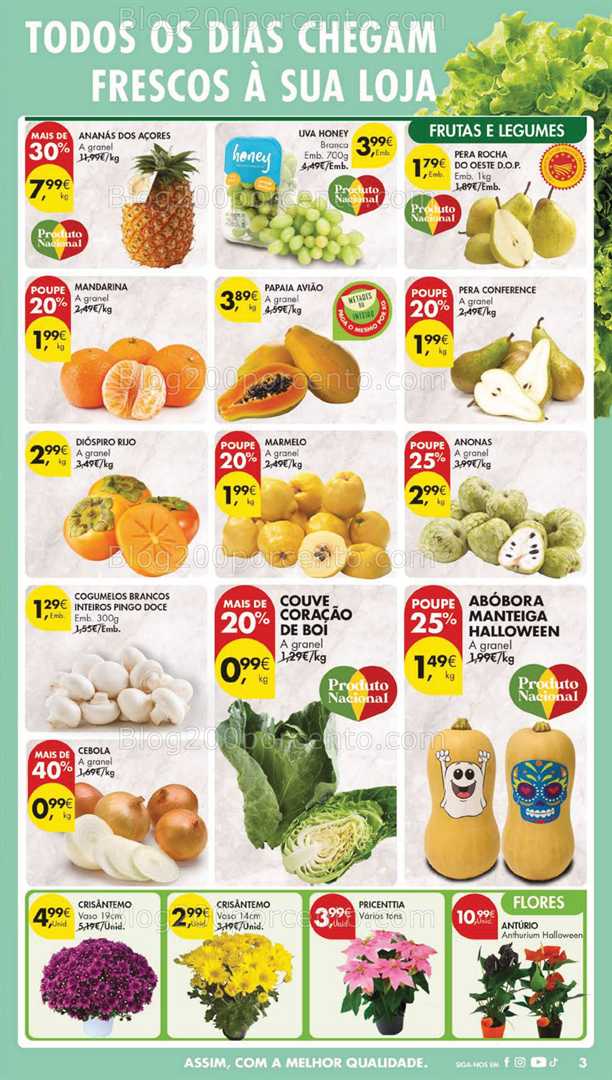 Antevisão Folheto PINGO DOCE Lojas Grandes Promoções de 21 a 27 outubro