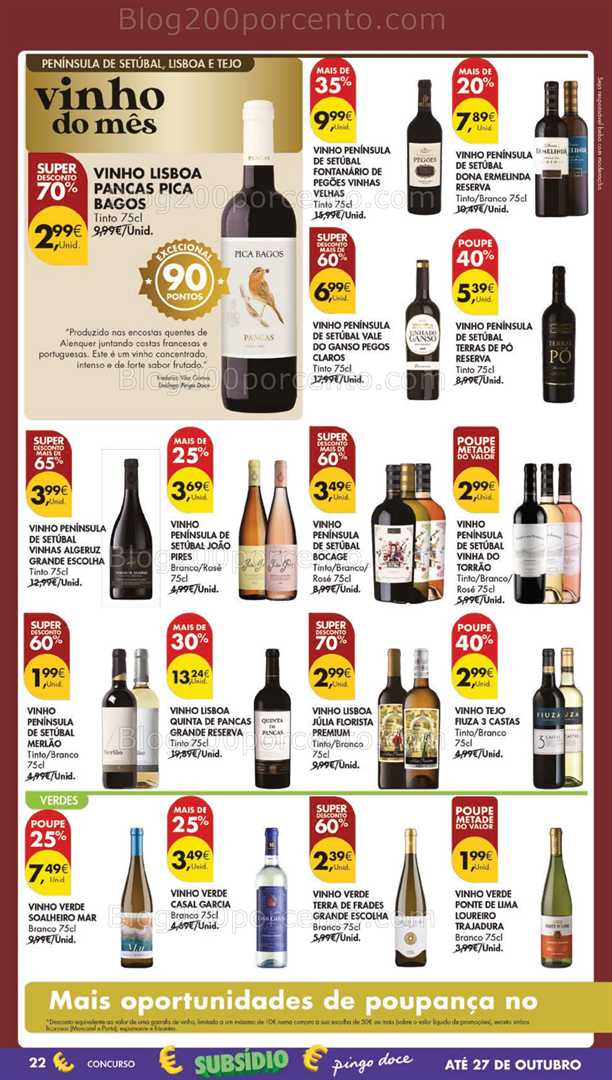Antevisão Folheto PINGO DOCE Lojas Grandes Promoções de 21 a 27 outubro