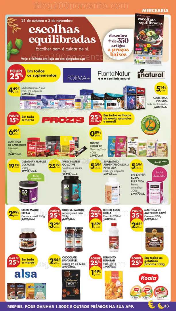 Antevisão Folheto PINGO DOCE Lojas Grandes Promoções de 21 a 27 outubro