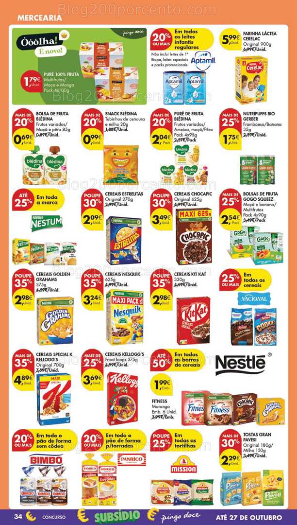 Antevisão Folheto PINGO DOCE Lojas Grandes Promoções de 21 a 27 outubro