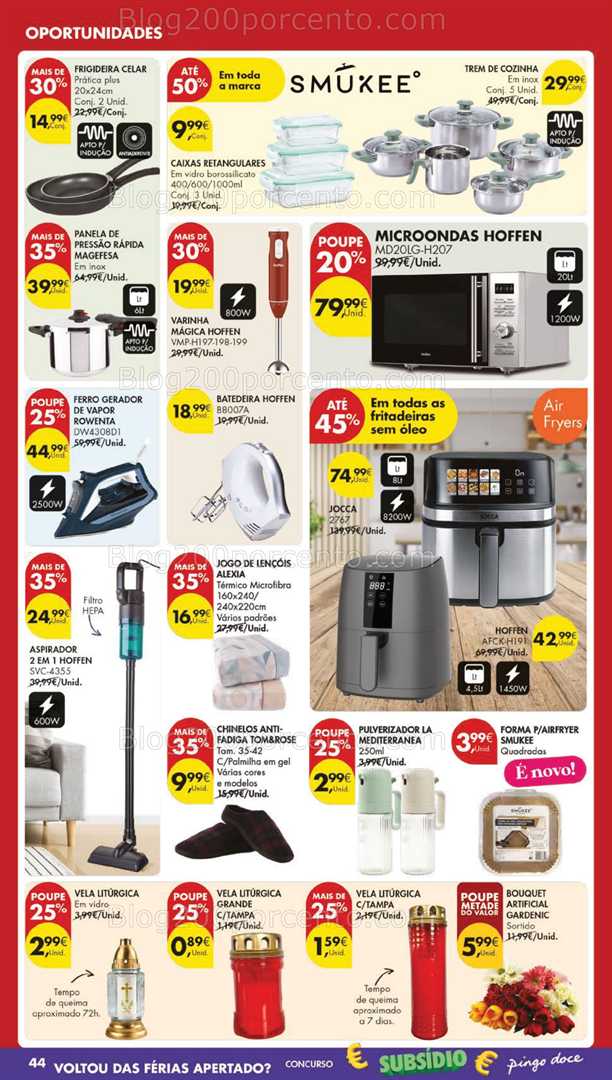 Antevisão Folheto PINGO DOCE Bazar Grandes Promoções de 21 a 27 outubro