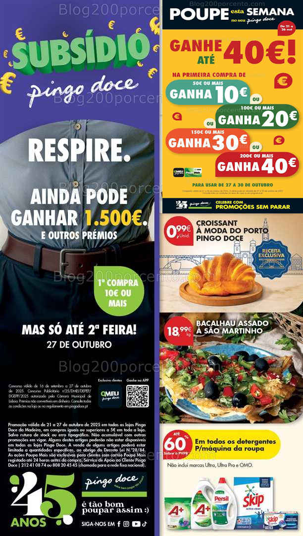Antevisão Folheto PINGO DOCE Madeira Promoções de 21 a 27 outubro