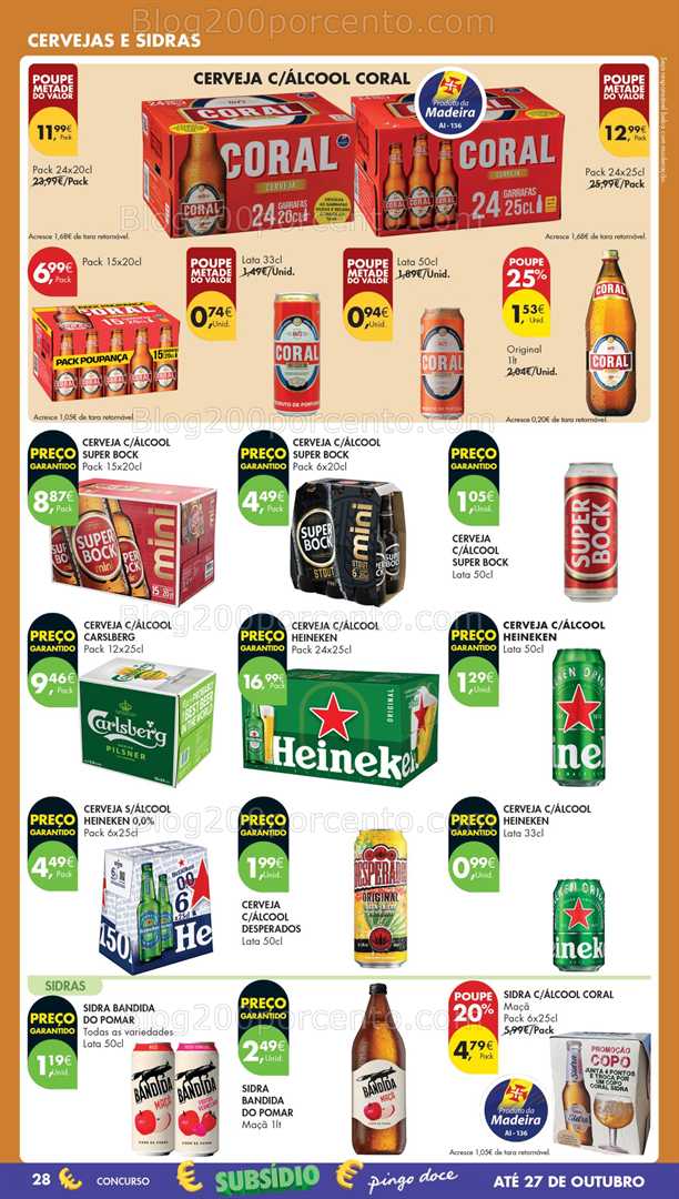 Antevisão Folheto PINGO DOCE Madeira Promoções de 21 a 27 outubro