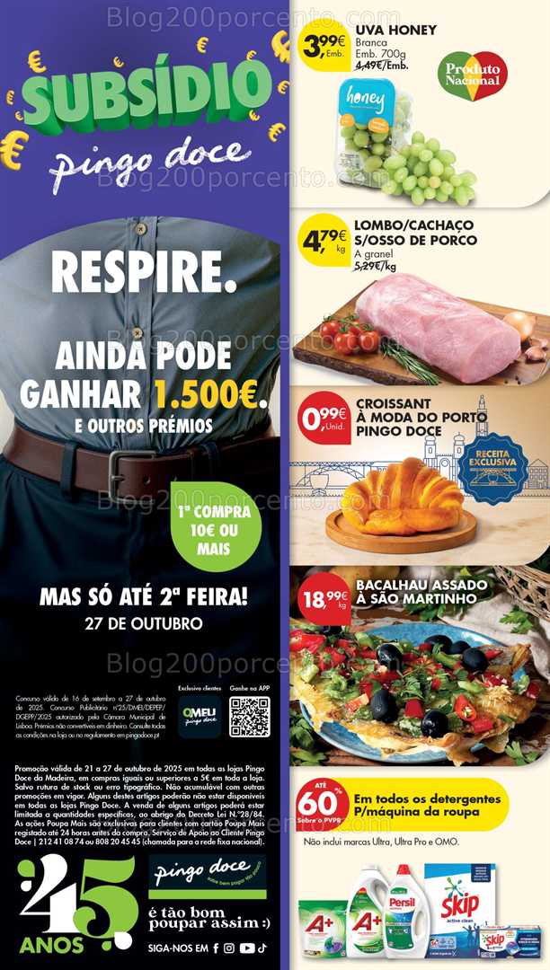 Antevisão Folheto PINGO DOCE Madeira Promoções de 21 a 27 outubro