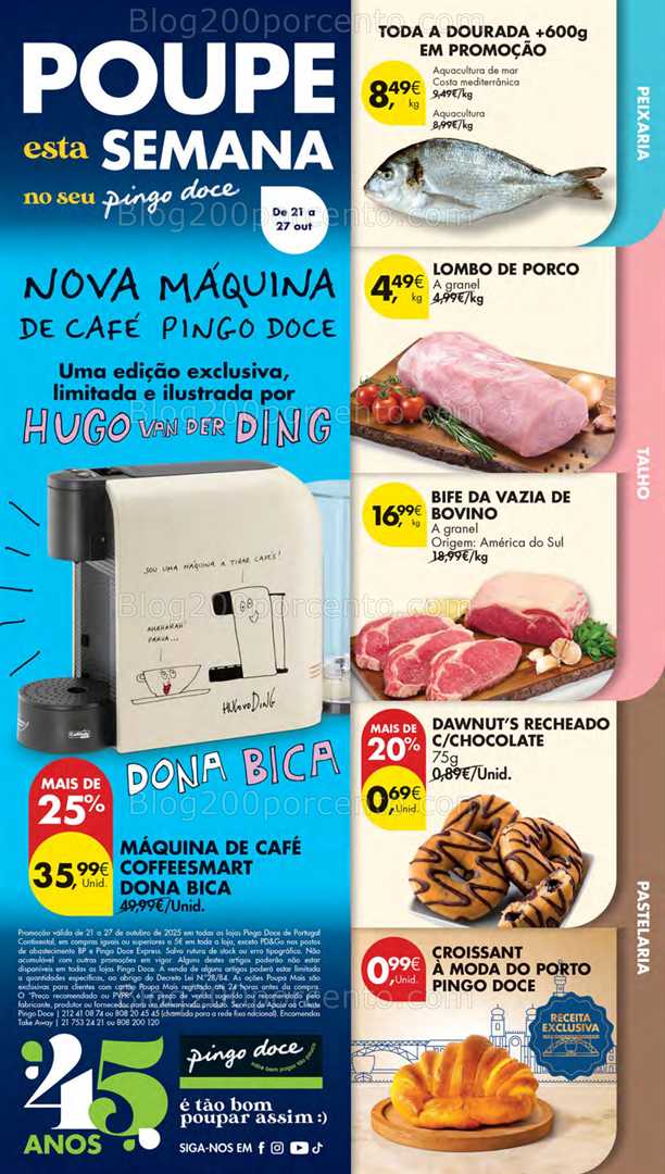 Antevisão Folheto PINGO DOCE Lojas Pequenas Promoções de 21 a 27 outubro