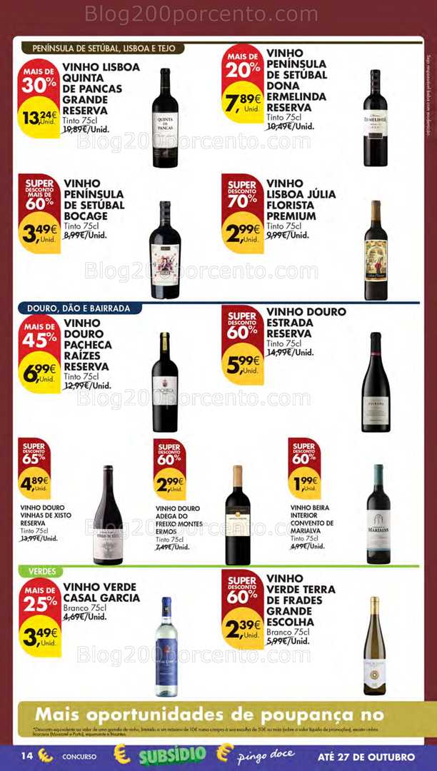 Antevisão Folheto PINGO DOCE Lojas Pequenas Promoções de 21 a 27 outubro