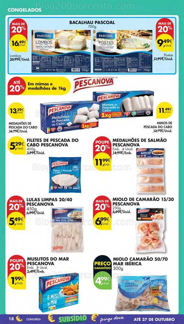 Antevisão Folheto PINGO DOCE Lojas Pequenas Promoções de 21 a 27 outubro