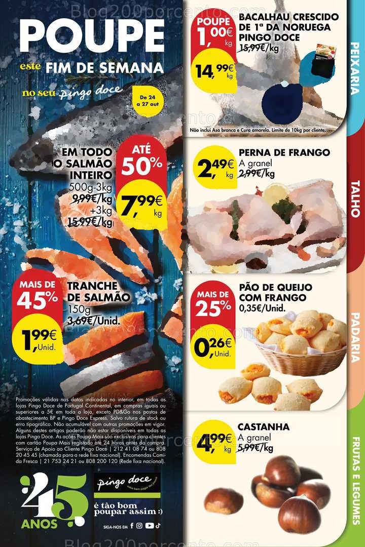 Antevisão Folheto PINGO DOCE Promoções de 24 a 27 outubro