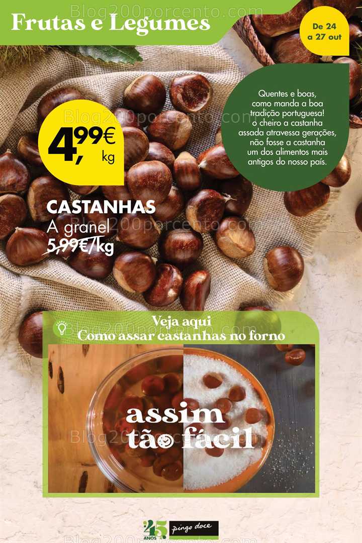 Antevisão Folheto PINGO DOCE Promoções de 24 a 27 outubro