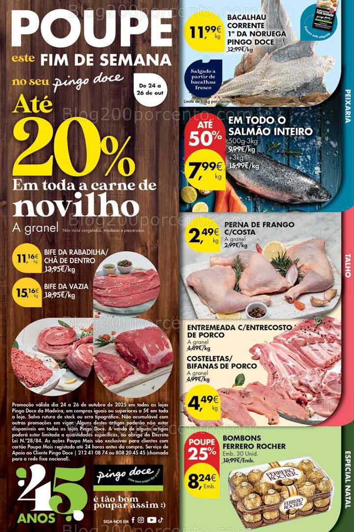 Antevisão Folheto PINGO DOCE Madeira Promoções Fim de Semana - 24 a 27 outubro