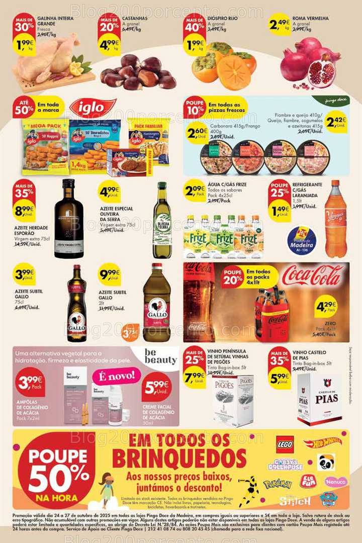 Antevisão Folheto PINGO DOCE Madeira Promoções Fim de Semana - 24 a 27 outubro