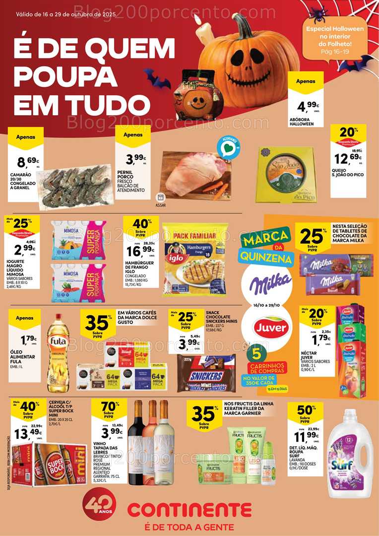 Antevisão Folheto CONTINENTE Açores Promoções de 16 a 29 Outubro