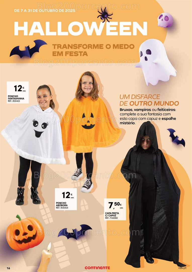 Antevisão Folheto CONTINENTE Açores Halloween Promoções até 31 Outubro