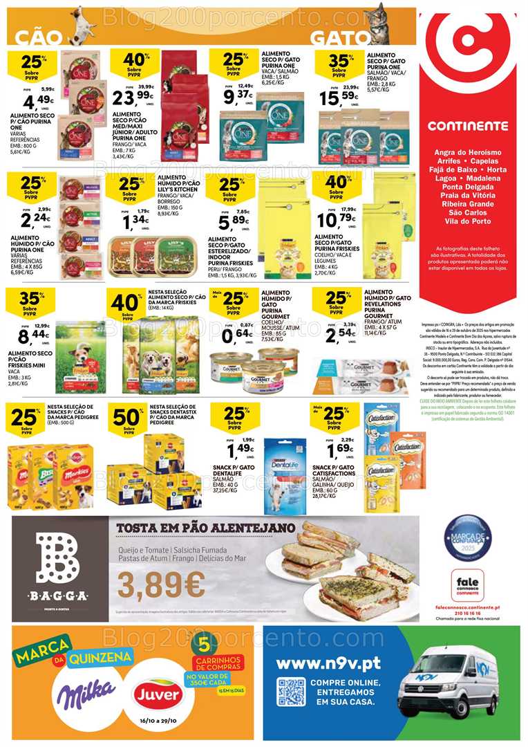 Antevisão Folheto CONTINENTE Açores Promoções de 16 a 29 Outubro