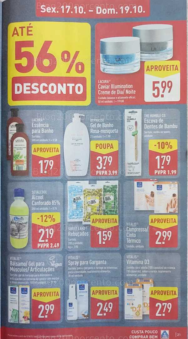 Antevisão Folheto ALDI Promoções de 13 a 19 outubro