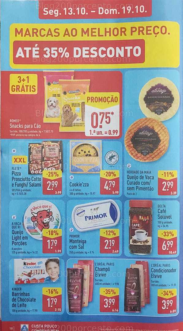 Antevisão Folheto ALDI Promoções de 13 a 19 outubro