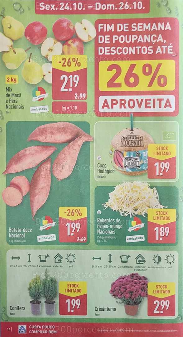 Antevisão Folheto ALDI Promoções de 20 a 26 outubro