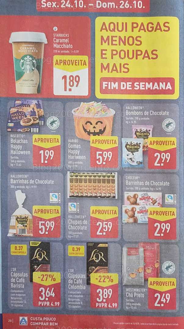 Antevisão Folheto ALDI Promoções de 20 a 26 outubro