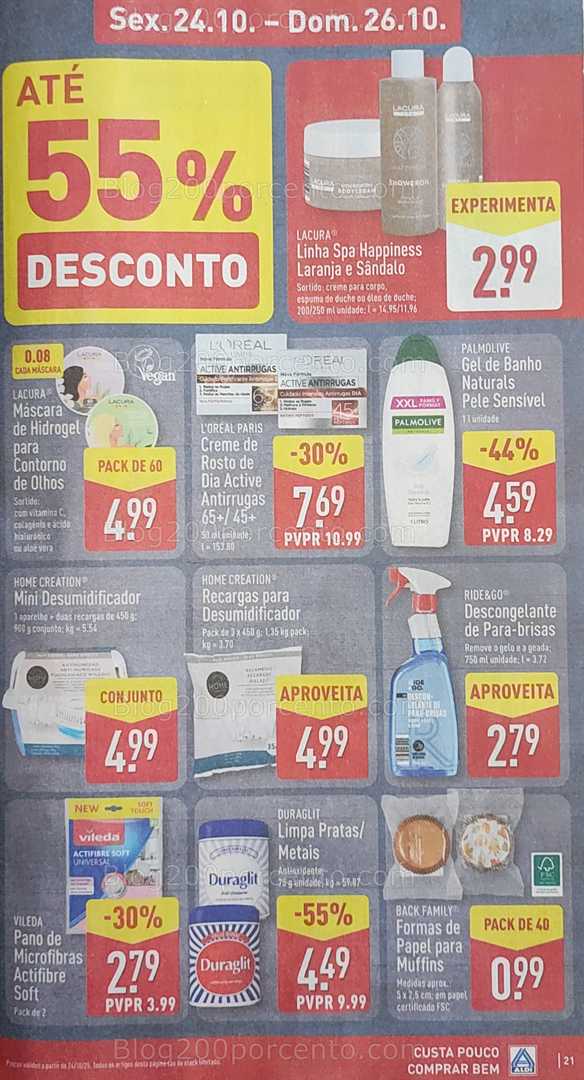 Antevisão Folheto ALDI Promoções de 20 a 26 outubro